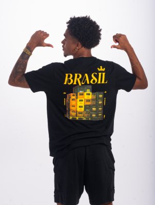 Camiseta Caixas De Cerveja - Torcida 10 - Preto