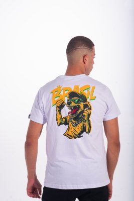 Camiseta Cachorro Caramelo - Torcida 10 - Branco