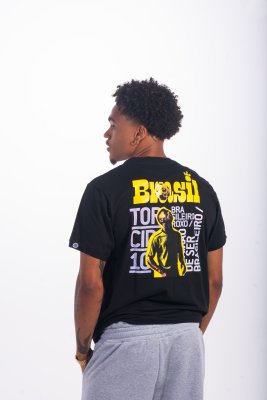 Camiseta Embaixadinha Brasil - Torcida 10 - Preto