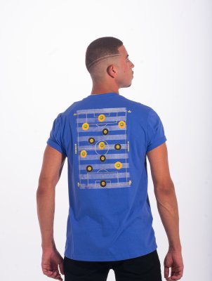 Camiseta Futebol De Bot&atilde;o - Torcida 10 - Azul