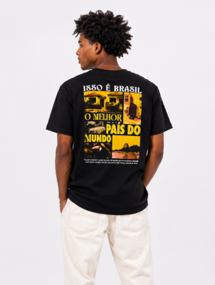 Camiseta Isso &Eacute; Brasil - Torcida 10 - Preto