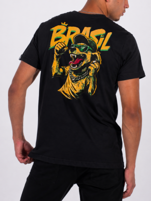 Camiseta Cachorro Caramelo - Torcida 10 - Preto