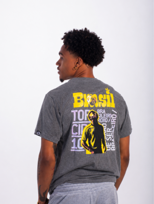 Camiseta Embaixadinha Brasil - Torcida 10 - Mescla